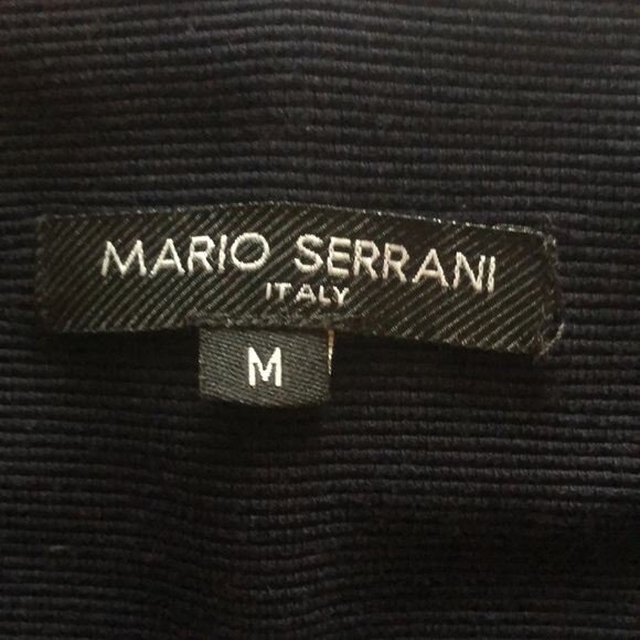 Mario Serrani Navy Fitted Dress - Picture 7 of 9
